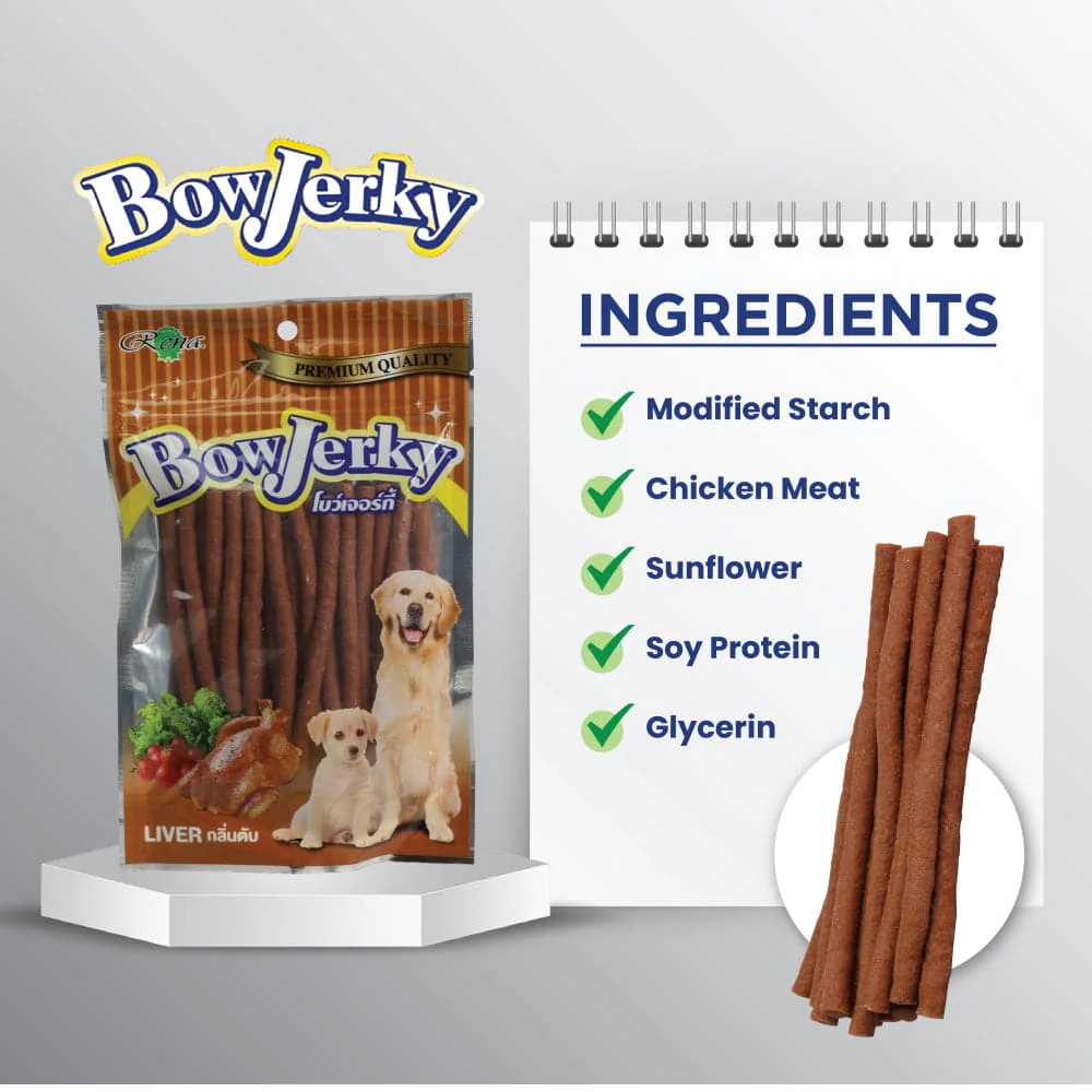Rena BowJerky Liver Sticks Dog Treats - Image 2