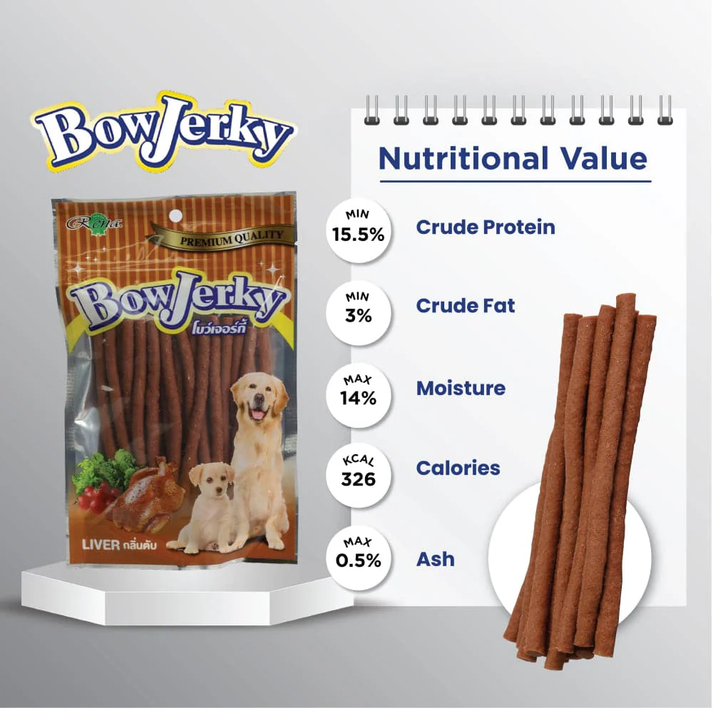 Rena BowJerky Liver Sticks Dog Treats - Image 3