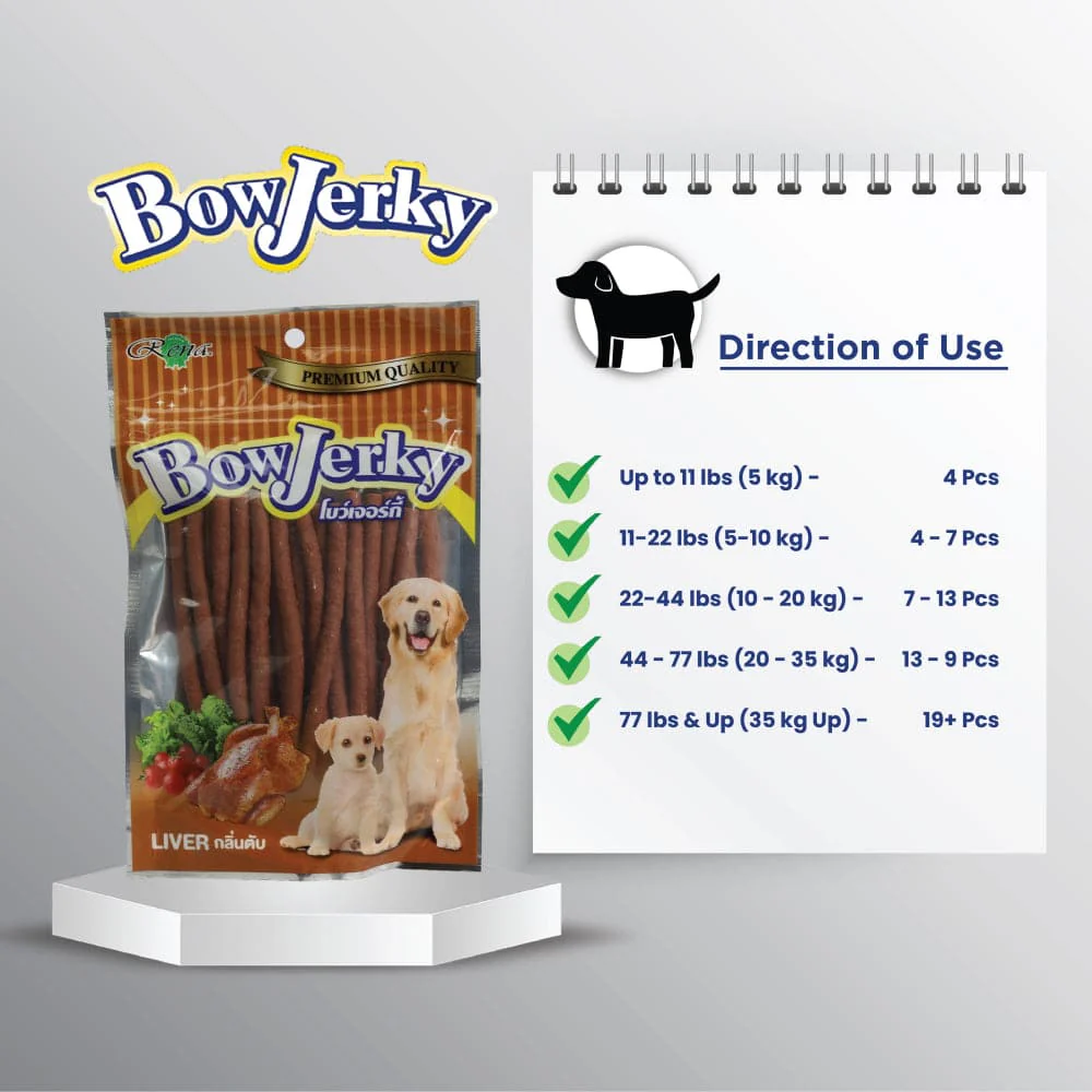 Rena BowJerky Liver Sticks Dog Treats - Image 4