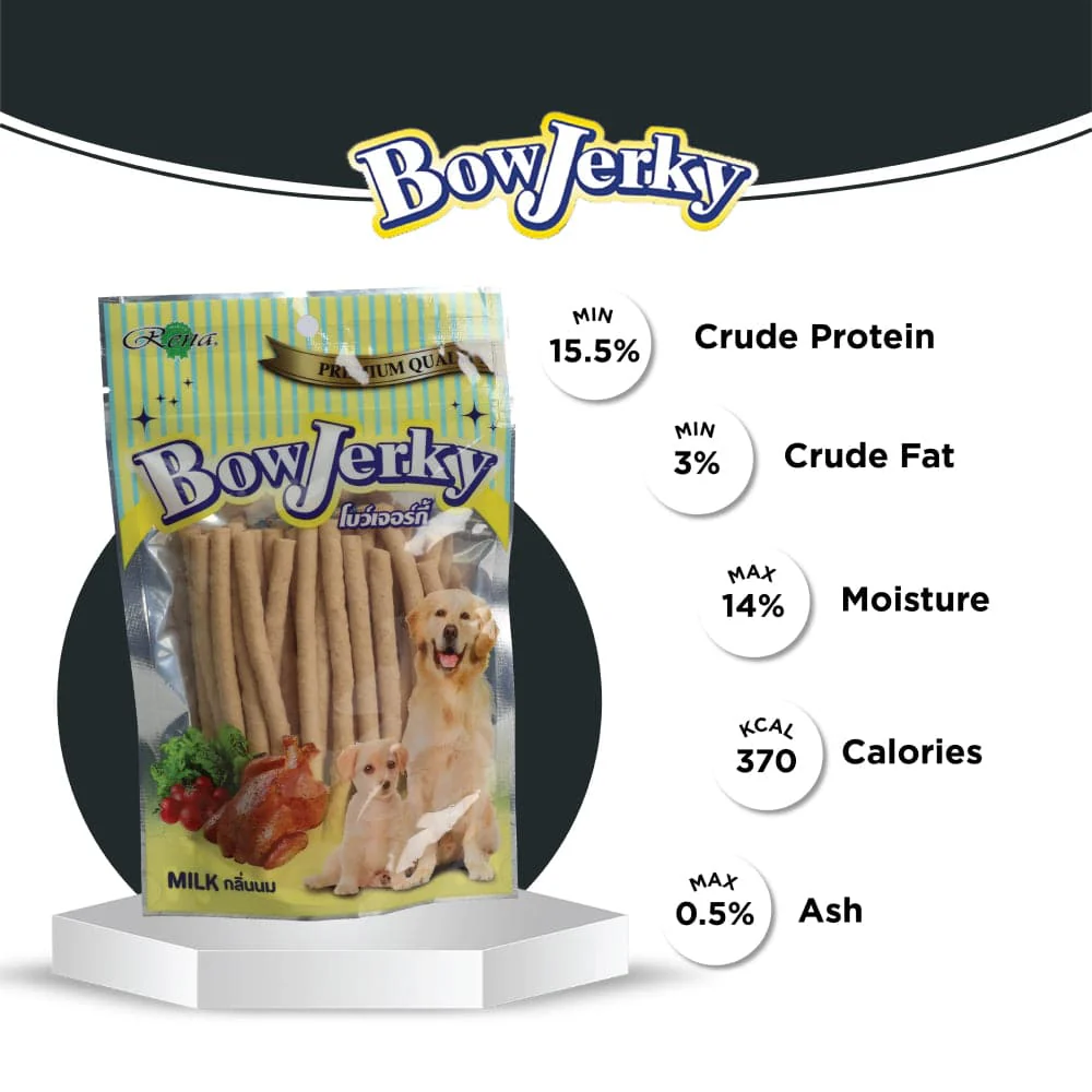 Rena BowJerky Milk Sticks Dog Treats - Image 3