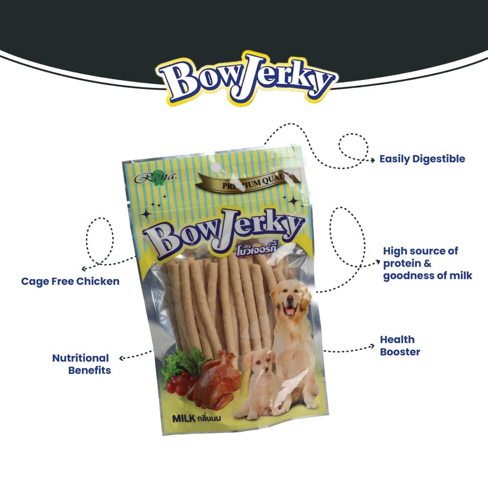 Rena BowJerky Milk Sticks Dog Treats - Image 5