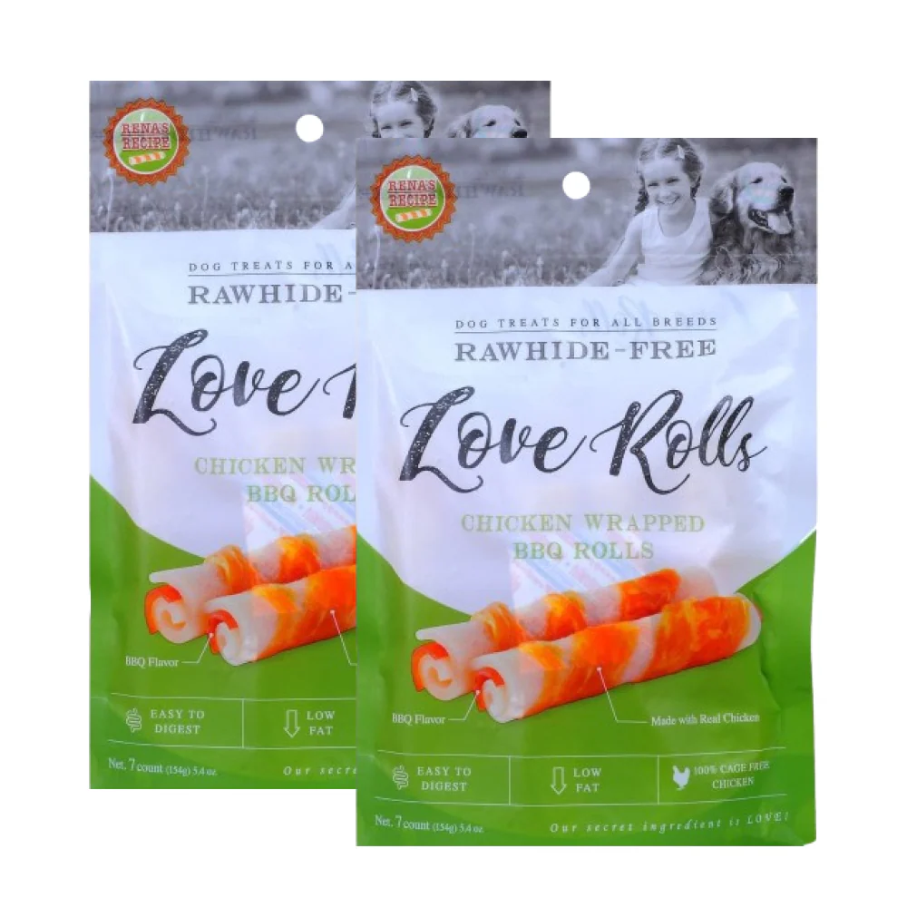 Rena Love Chicken Wrapped BBQ Rolls Dog Treats - Image 4