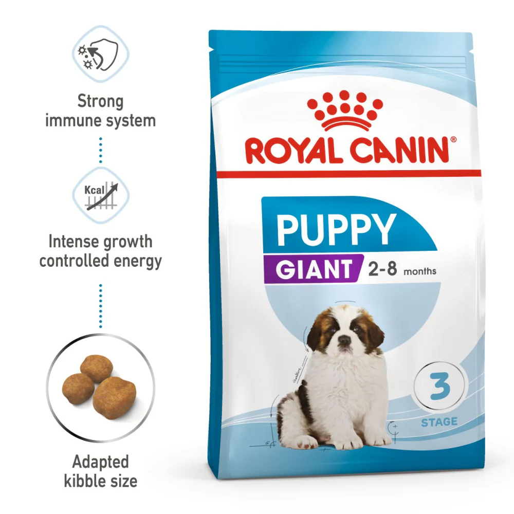 Royal Canin Giant Puppy Dry Food and Maxi Puppy Dog Wet Food Combo - Image 3
