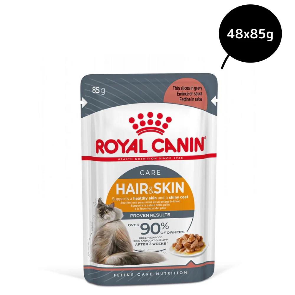 Royal Canin Hair & Skin Care Adult Gravy Cat Wet Food - Image 2