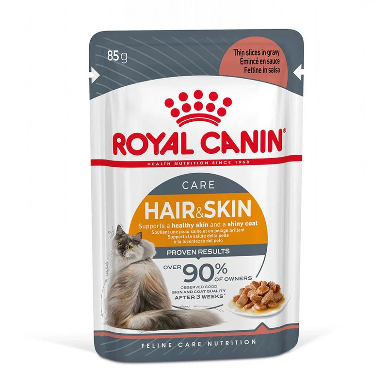Royal Canin Hair & Skin Care Adult Gravy Cat Wet Food - Image 2
