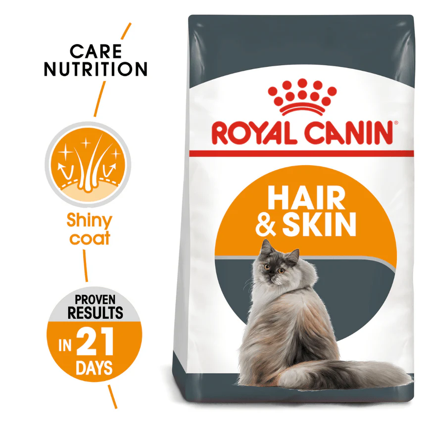 Royal Canin Hair & Skin Care and Hairball Care Adult Cat Dry Food Combo - Image 2