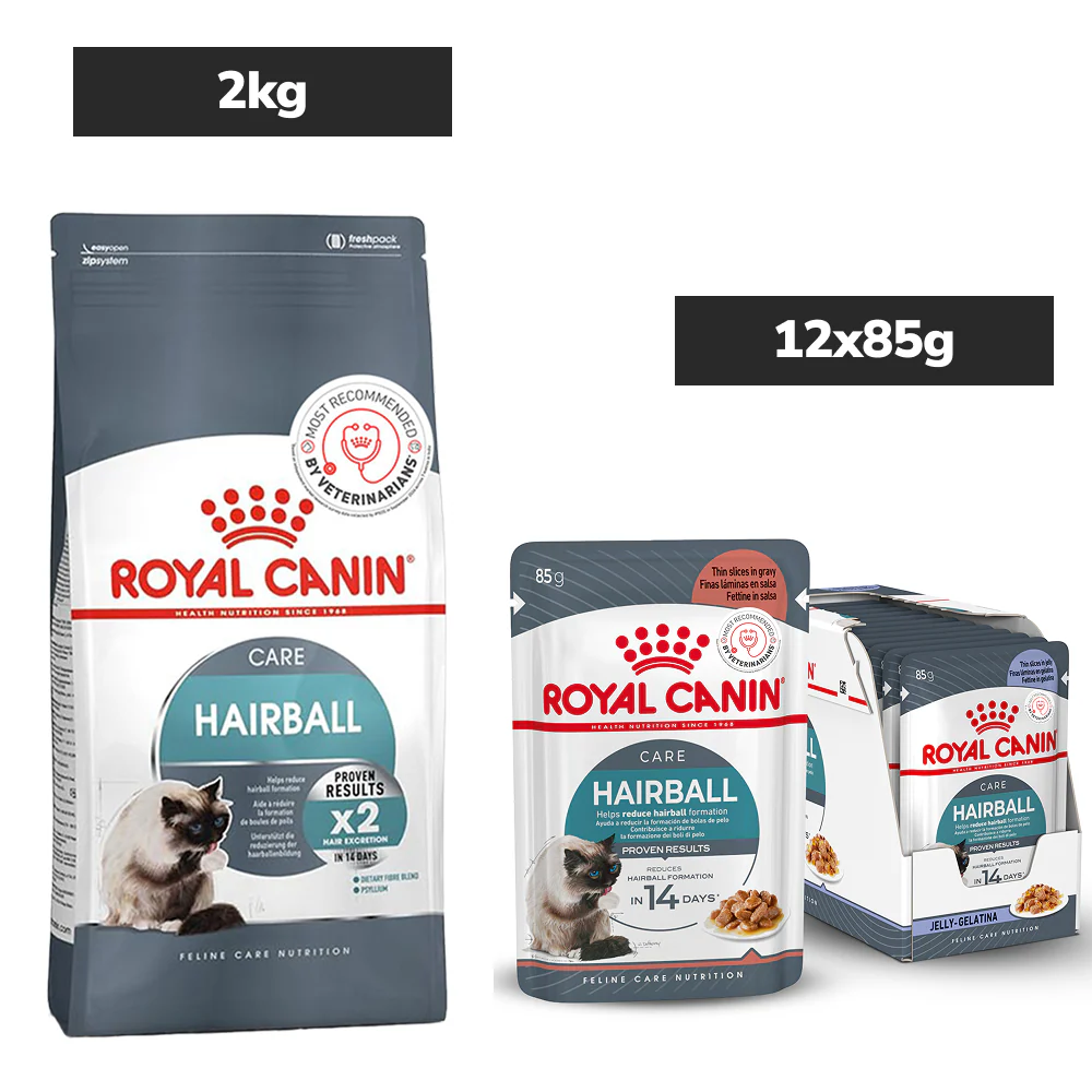 Royal Canin Hairball Care Wet Cat Food (85g Pouch) - Image 8