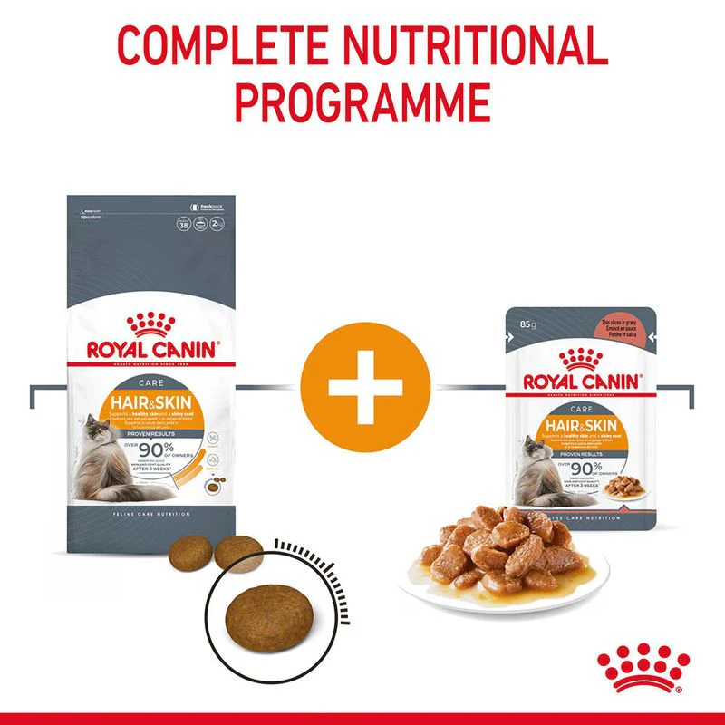 Royal Canin Instinctive Gravy Wet Food and Hair & Skin Care Adult Gravy Cat Wet Food Combo - Image 11