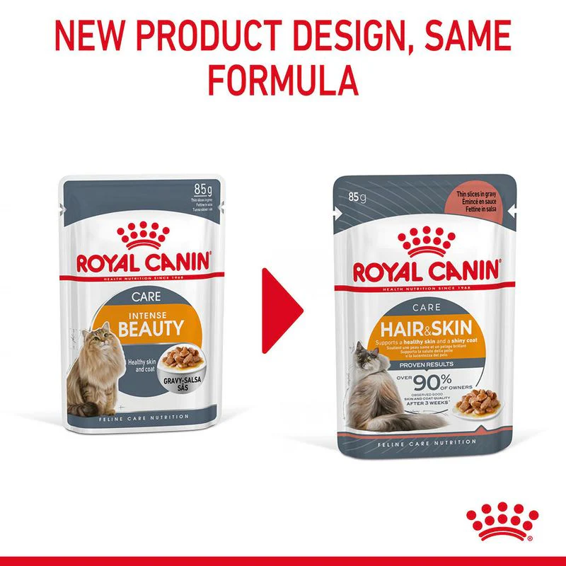 Royal Canin Instinctive Gravy Wet Food and Hair & Skin Care Adult Gravy Cat Wet Food Combo - Image 12