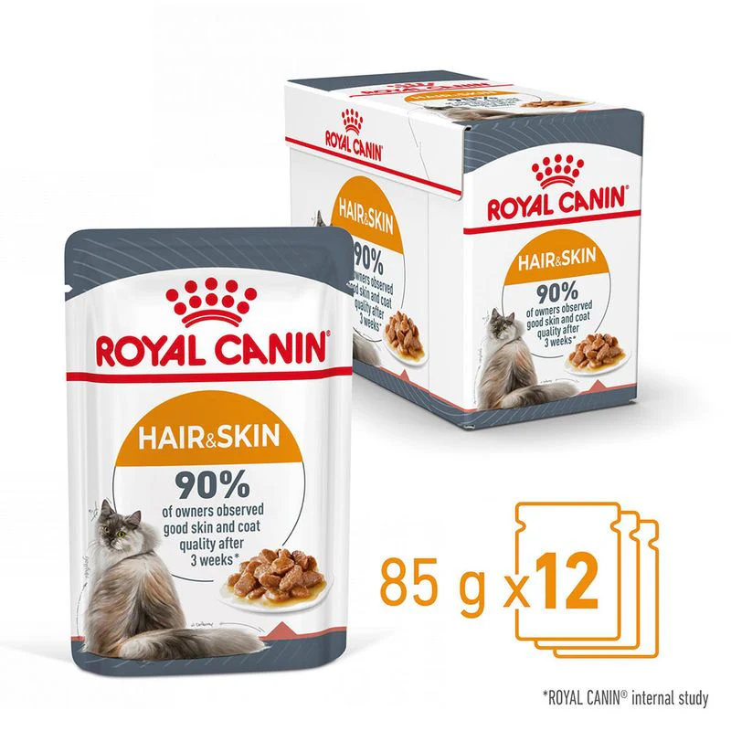 Royal Canin Instinctive Gravy Wet Food and Hair & Skin Care Adult Gravy Cat Wet Food Combo - Image 17
