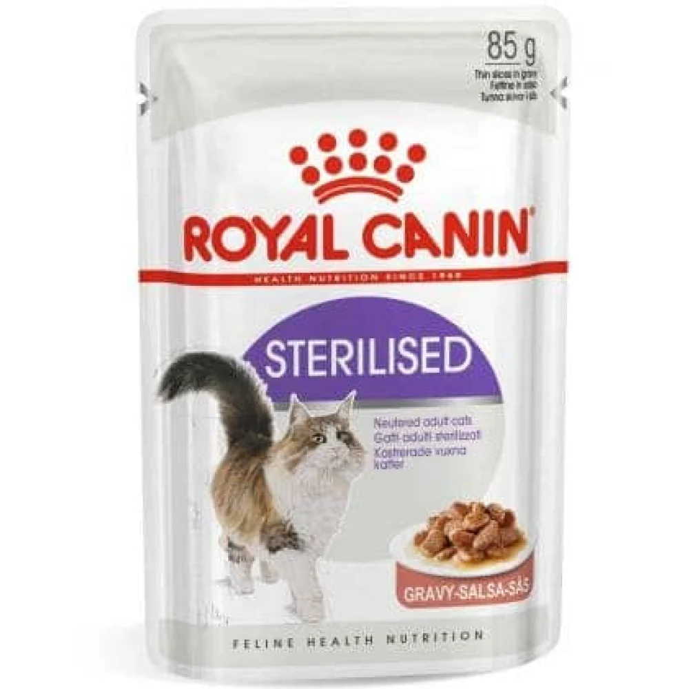Royal Canin Instinctive and Sterilised/Neutered Gravy Adult Cat Wet Food Combo - Image 11