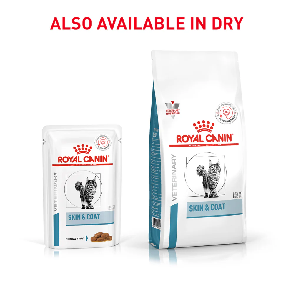 Royal Canin Veterinary Diet Skin & Coat Cat Wet Food - Image 3