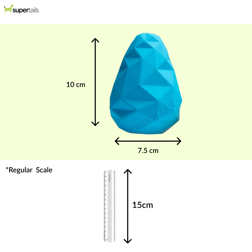 Ruffwear Gnawt a Cone Toy for Dogs (Metolius Blue) - Image 2