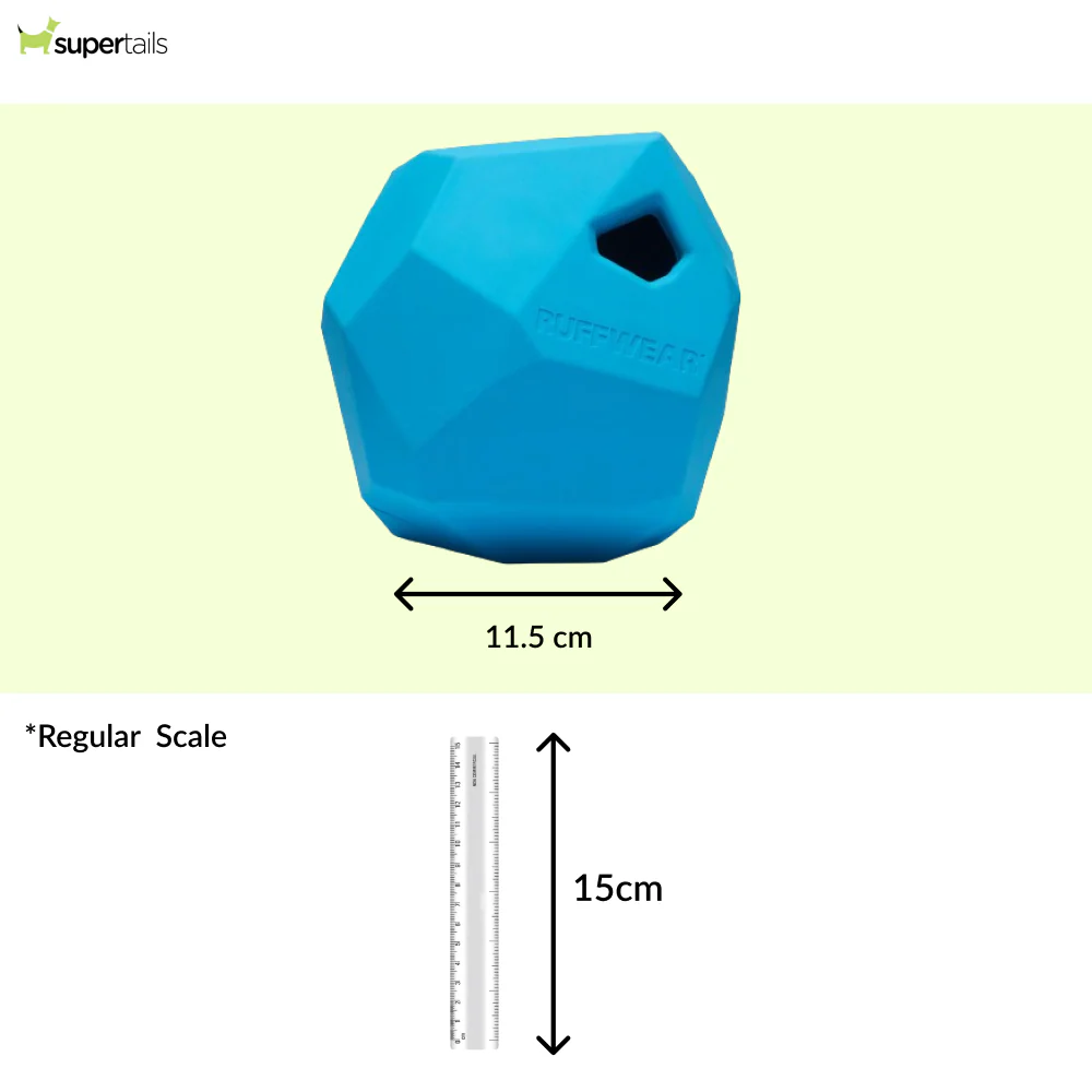 Ruffwear Gnawt a Rock Toy for Dogs (Metolius Blue) - Image 2