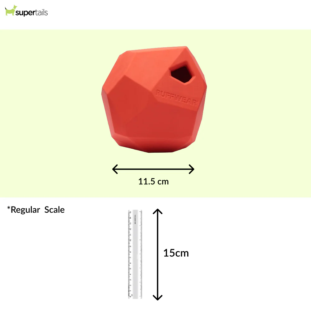 Ruffwear Gnawt a Rock Toy for Dogs (Sockeye Red) - Image 2