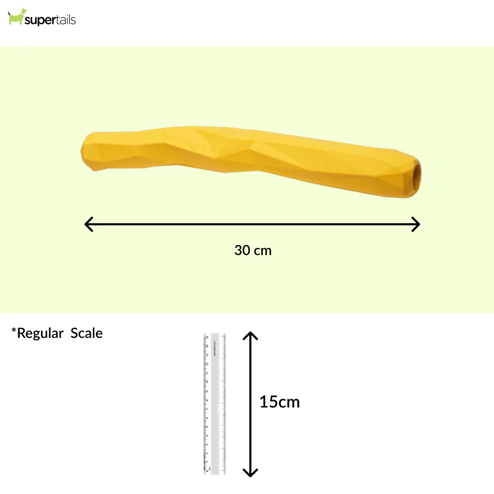 Ruffwear Gnawt a Stick Toy for Dogs (Dandeliion Yellow) - Image 2
