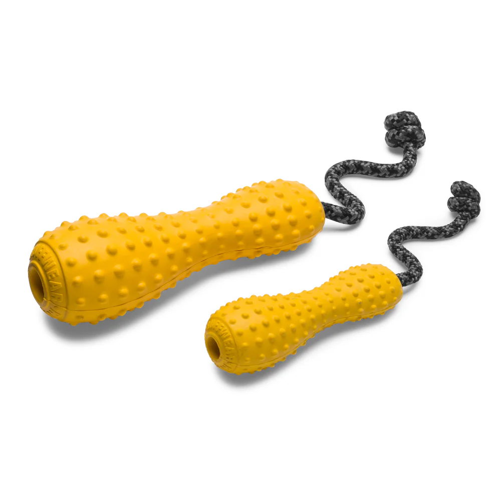 Ruffwear Gourdo Rubber Throw Toy for Dogs (Dandellion Yellow) - Image 3
