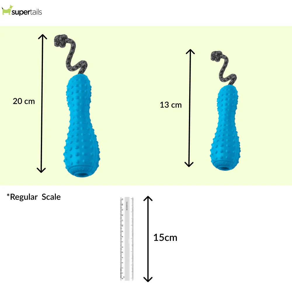 Ruffwear Gourdo Rubber Throw Toy for Dogs (Metolius Blue) - Image 2