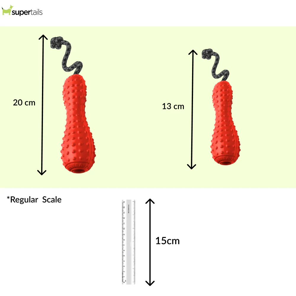 Ruffwear Gourdo Rubber Throw Toy for Dogs (Sockeye Red) - Image 2