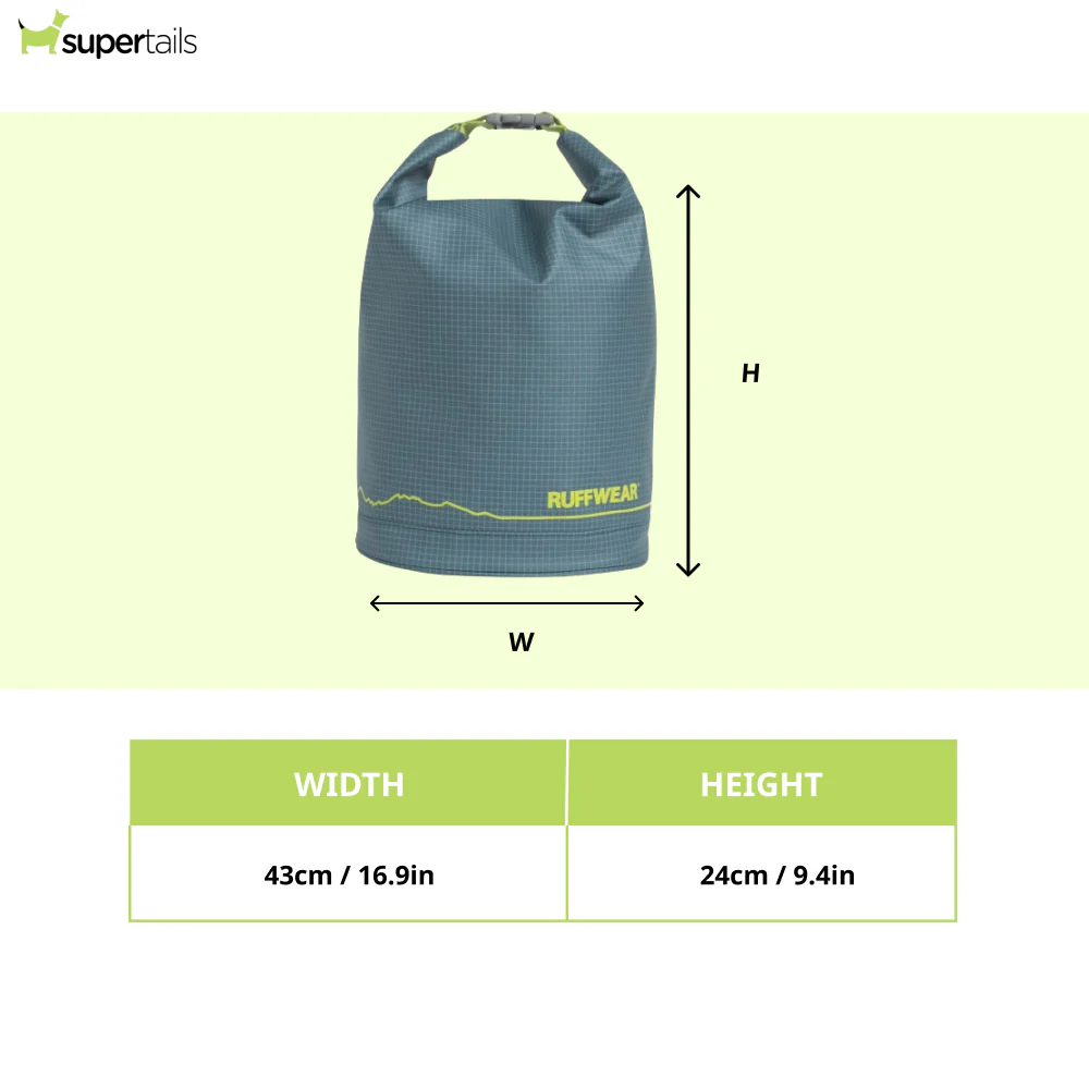 Ruffwear Kibble Kaddie Food Travel Bag for Dogs (Slate Blue) - Image 2