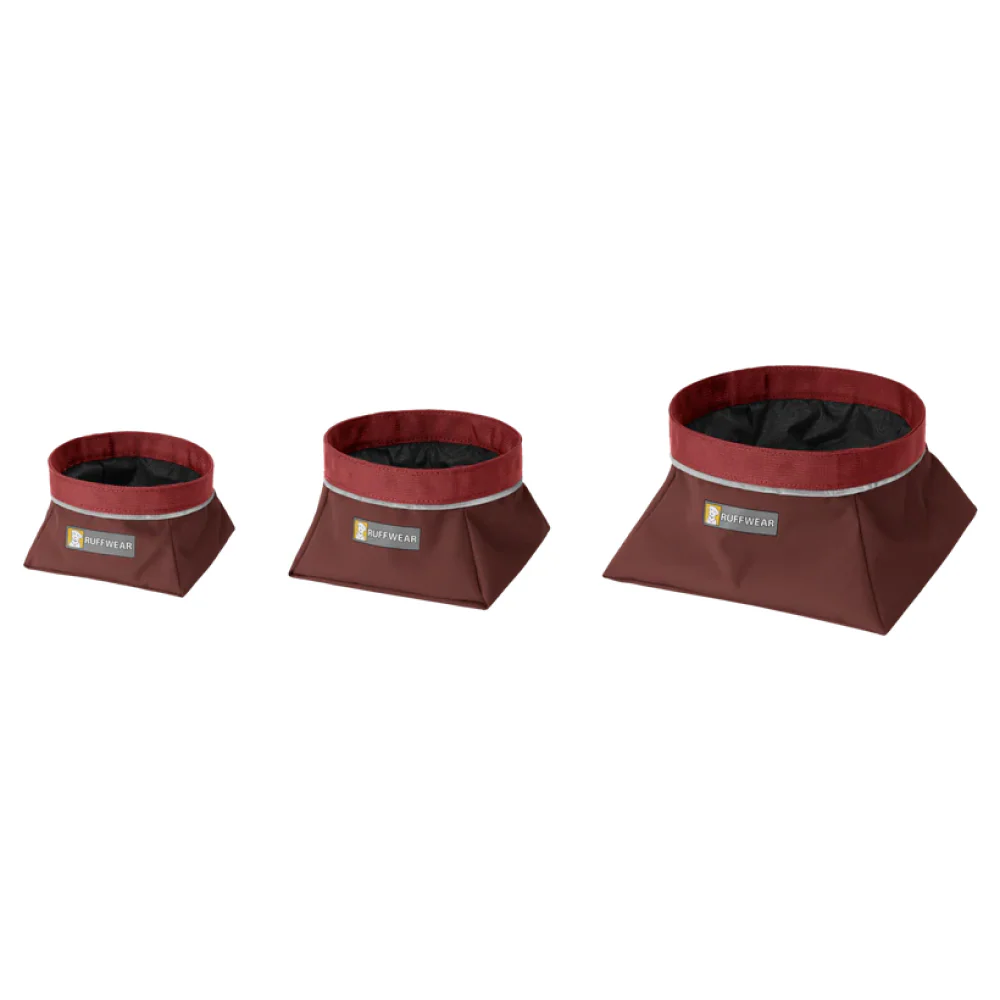 Ruffwear Quencher Portable Bowl for Dogs (Fired Brick) - Image 2