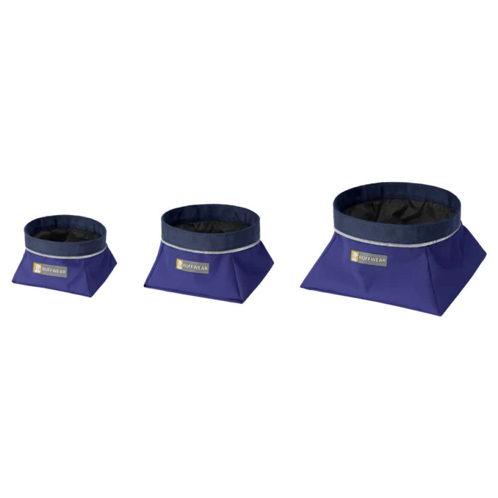 Ruffwear Quencher Portable Bowl for Dogs (Huckleberry Blue) - Image 2