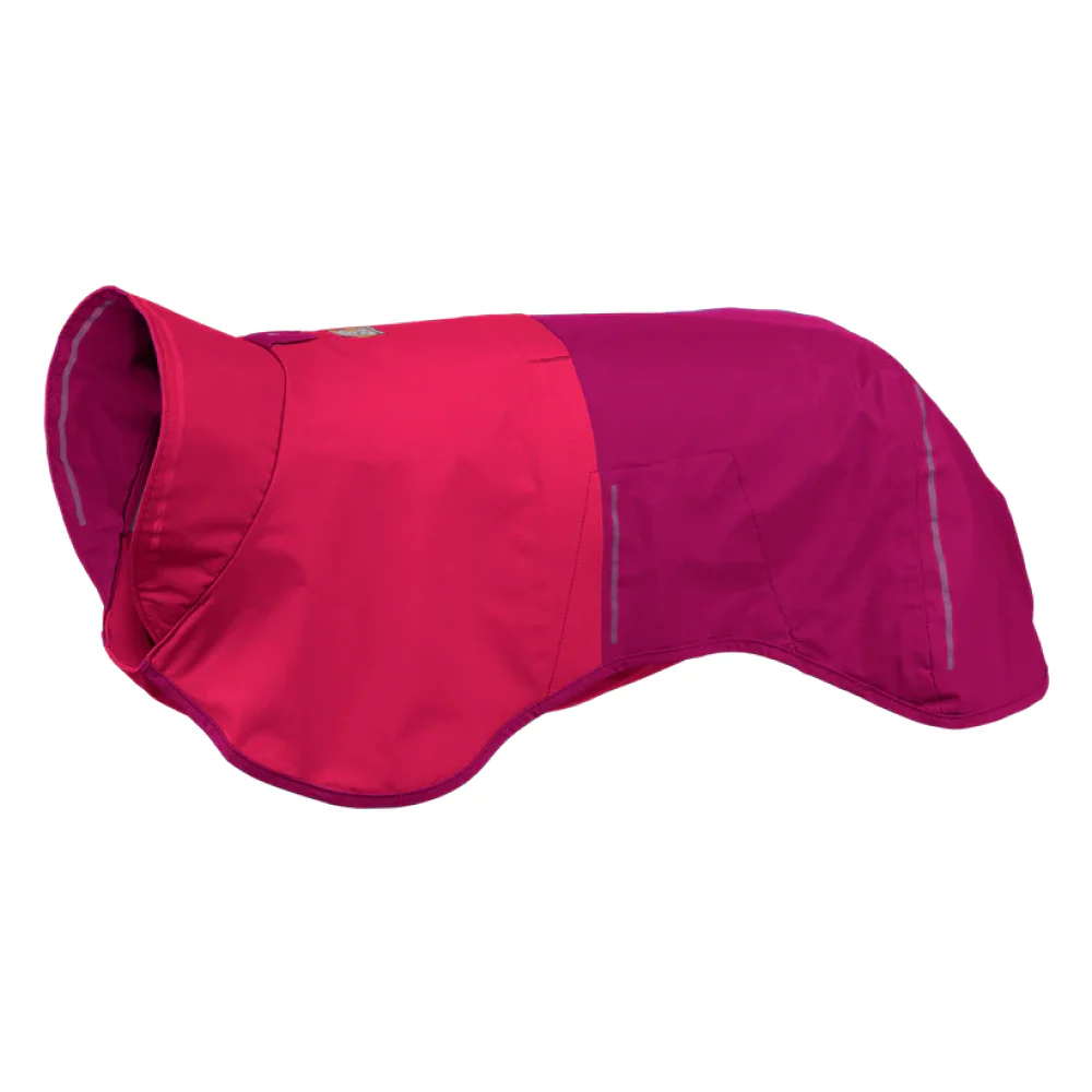 Ruffwear Sun Shower Rain Jacket for Dogs (Hibiscus Pink) - Image 4