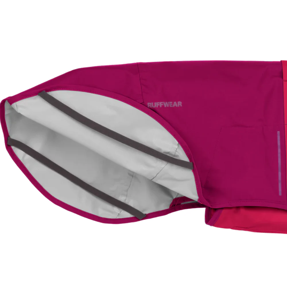 Ruffwear Sun Shower Rain Jacket for Dogs (Hibiscus Pink) - Image 6