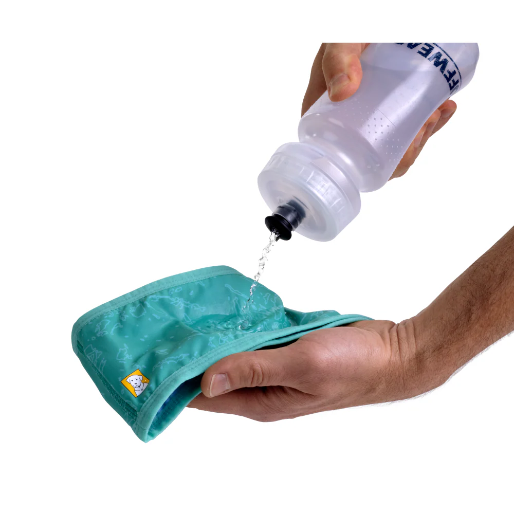Ruffwear Swamp Cooler Neck Gaiter for Dogs (Aurora Teal/ Heliotrope Purple) - Image 3