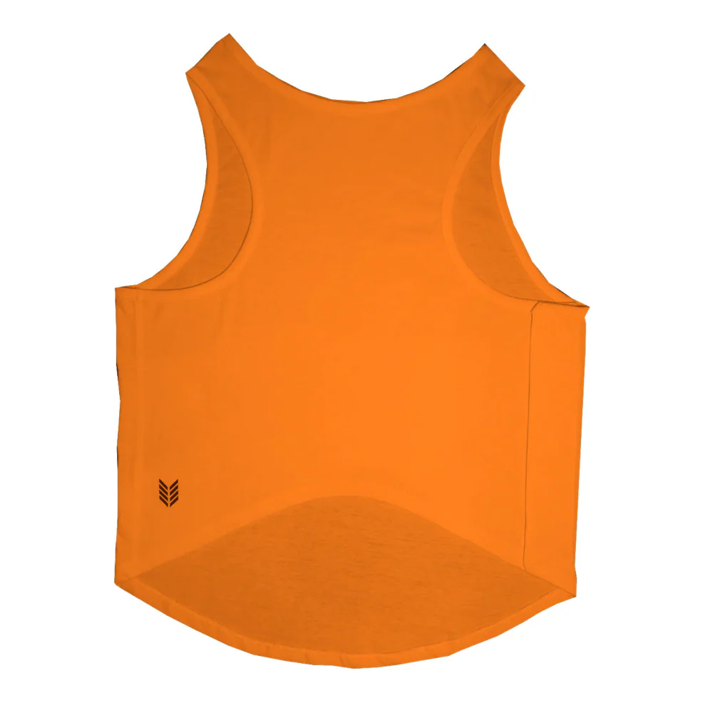 Ruse IPL "Funrisers Hyderabad" Printed Tank Jersey for Cats (Orange) | Indian Pet League - Image 4