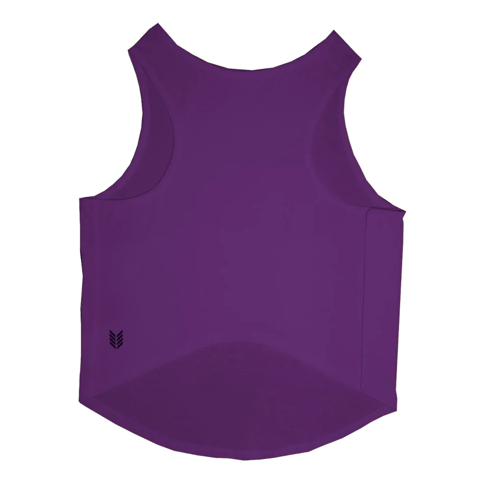 Ruse IPL "Kolkata Right Striders" Printed Tank Jersey for Cats (Purple) | Indian Pet League - Image 4