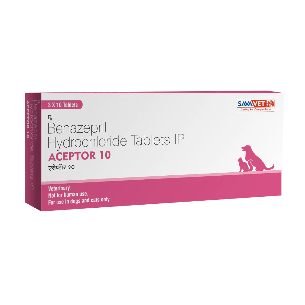 Savavet Aceptor (Benazepril Hydrochloride) Tablet for Dogs and Cats (pack of 10 tablets) - Image 4