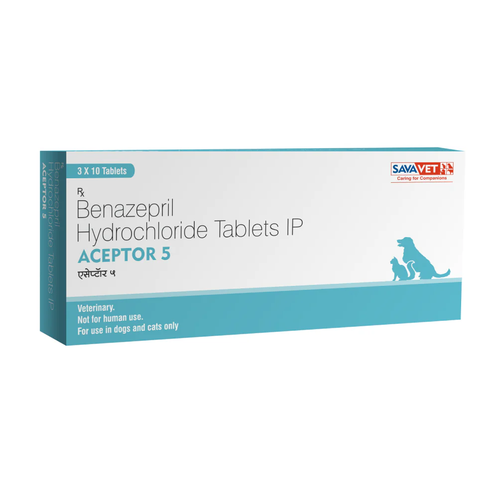 Savavet Aceptor (Benazepril Hydrochloride) Tablet for Dogs and Cats (pack of 10 tablets) - Image 3