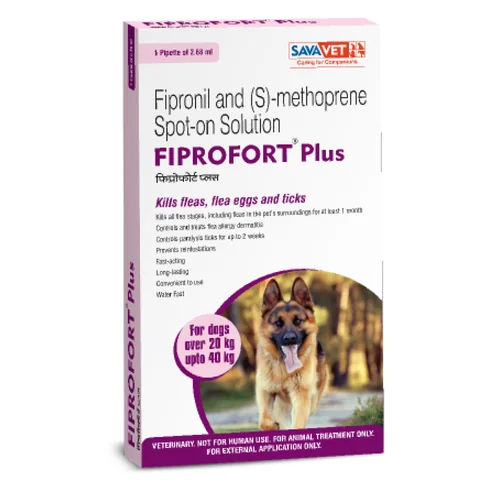 Savavet Fiprofort Plus Tick & Flea Control Spot On for Dogs 10-20kg and 20-40kg Combo - Image 3