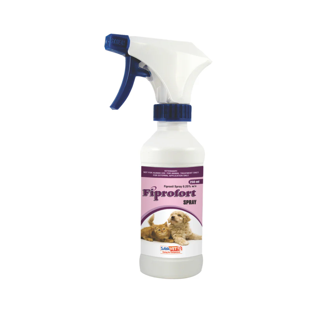 Savavet Fiprofort (Fipronil) Tick and Flea Control Spray for Dogs & Cats - Image 3