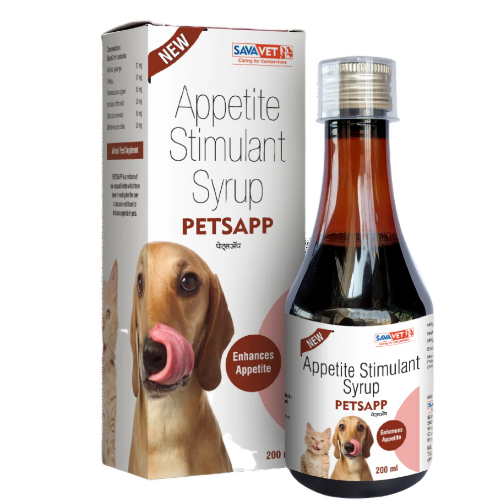 Savavet Petsapp Syrup Appettite Stimulant for Dogs & Cats (200ml) - Image 2