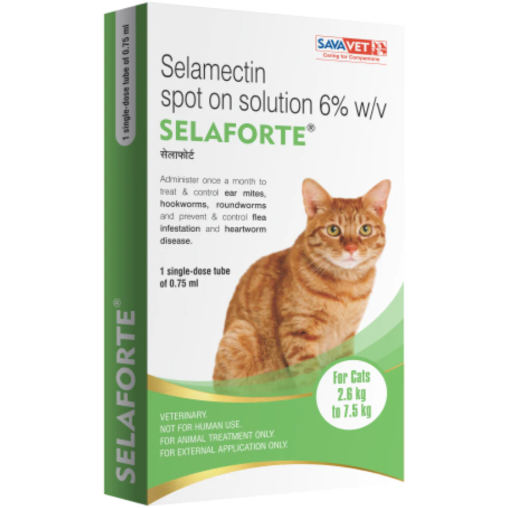 Savavet Selaforte (Selamectin) Tick and Flea Control Spot On for Cats - Image 2