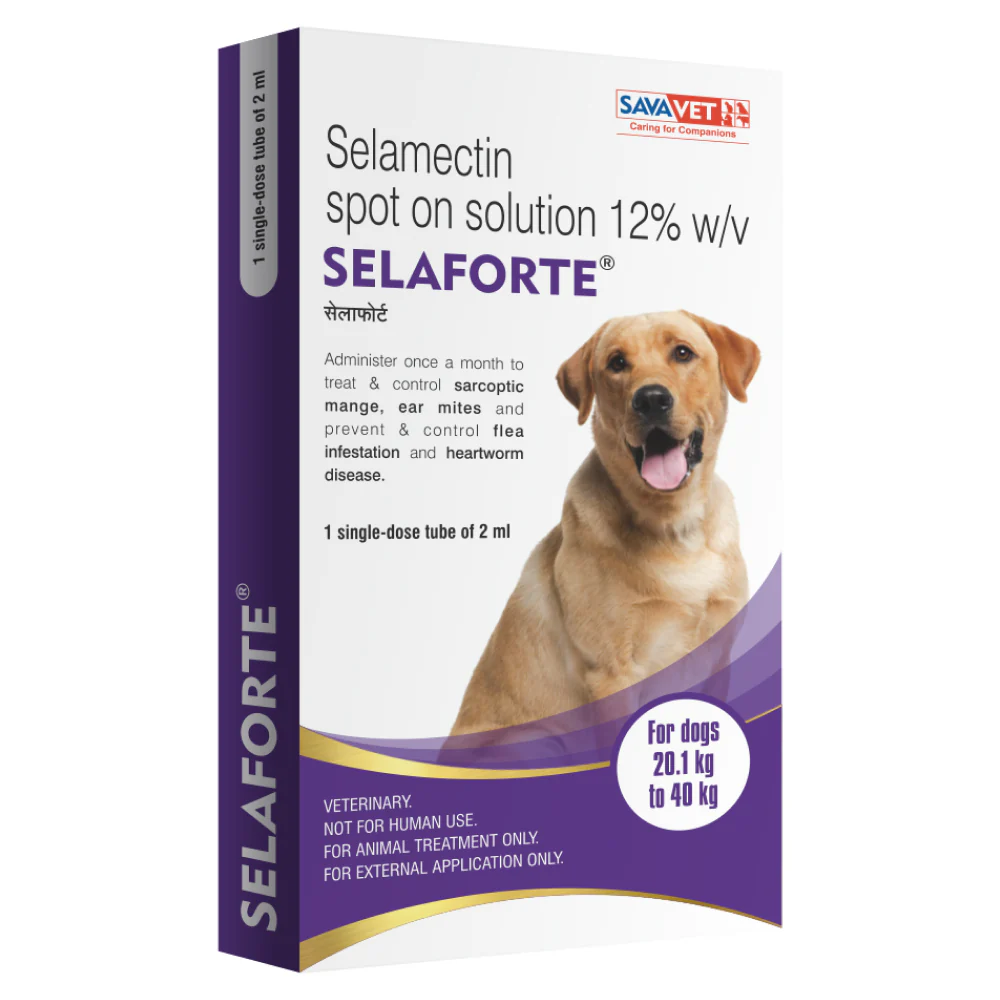 Savavet Selaforte (Selamectin) Tick and Flea Control Spot On for Dogs - Image 4