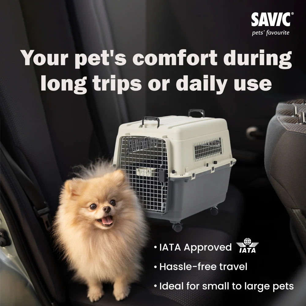 Savic Andes 5 Carrier for Dogs and Cats (Ivory) - Image 7