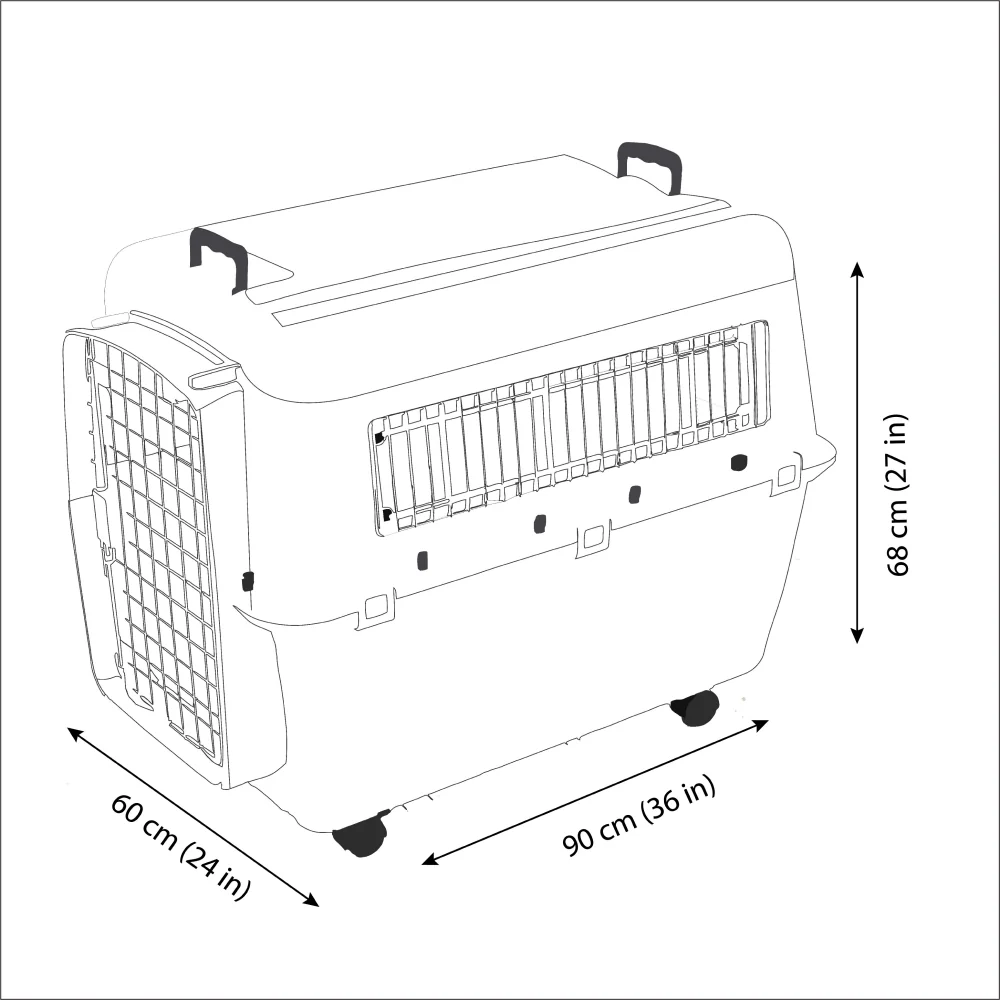Savic Andes 6 Carrier for Dogs and Cats (Ivory) - Image 3