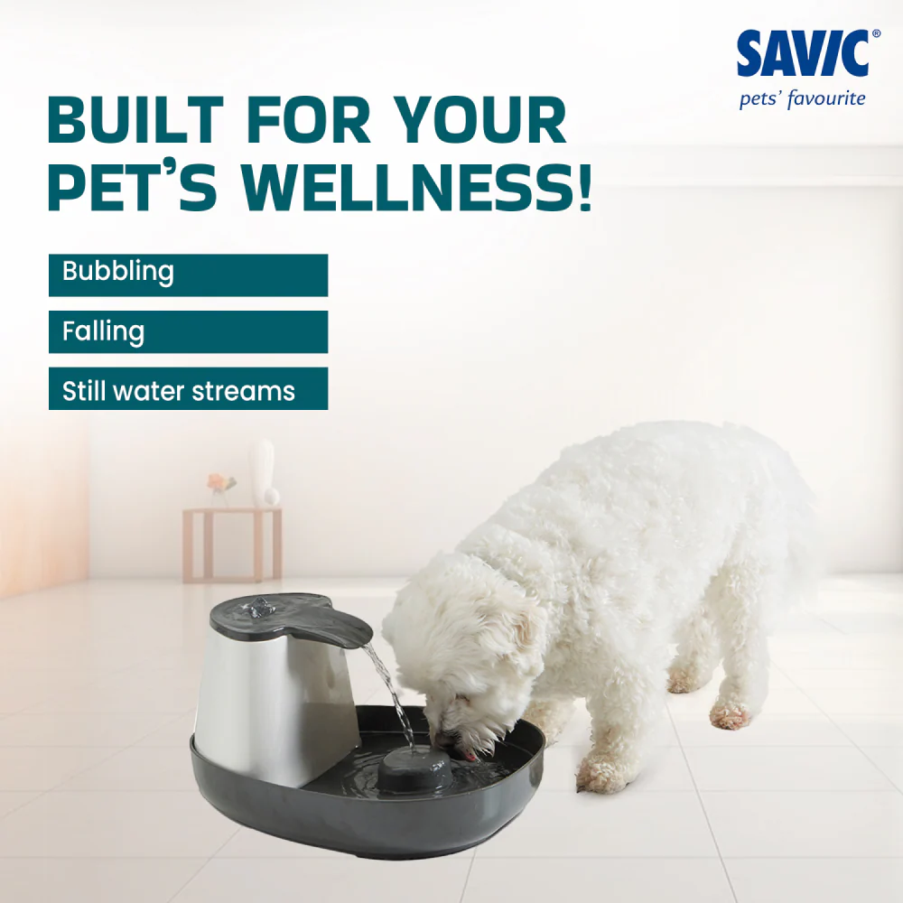 Savic Cascade Anthracite Water Fountain for Cats (Grey) - Image 3