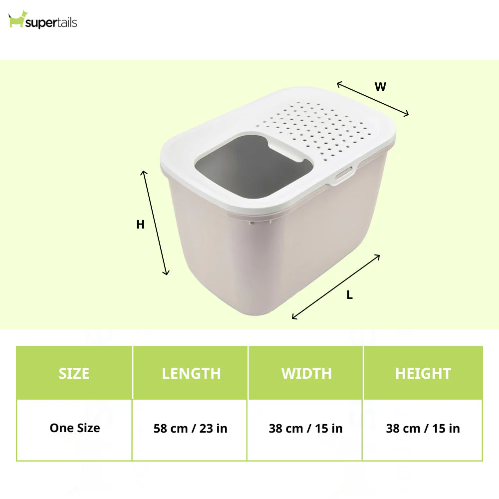 Savic Hop In Modern Litter Tray Box for Cats (Mocha) - Image 2