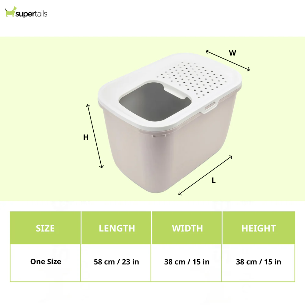 Savic Hop In Modern Litter Tray Box for Cats (Mocha) - Image 2