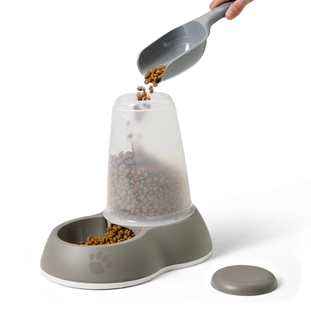 Savic Loop Food Store Food Dispenser for Dogs and Cats (Warm Grey) - Image 6