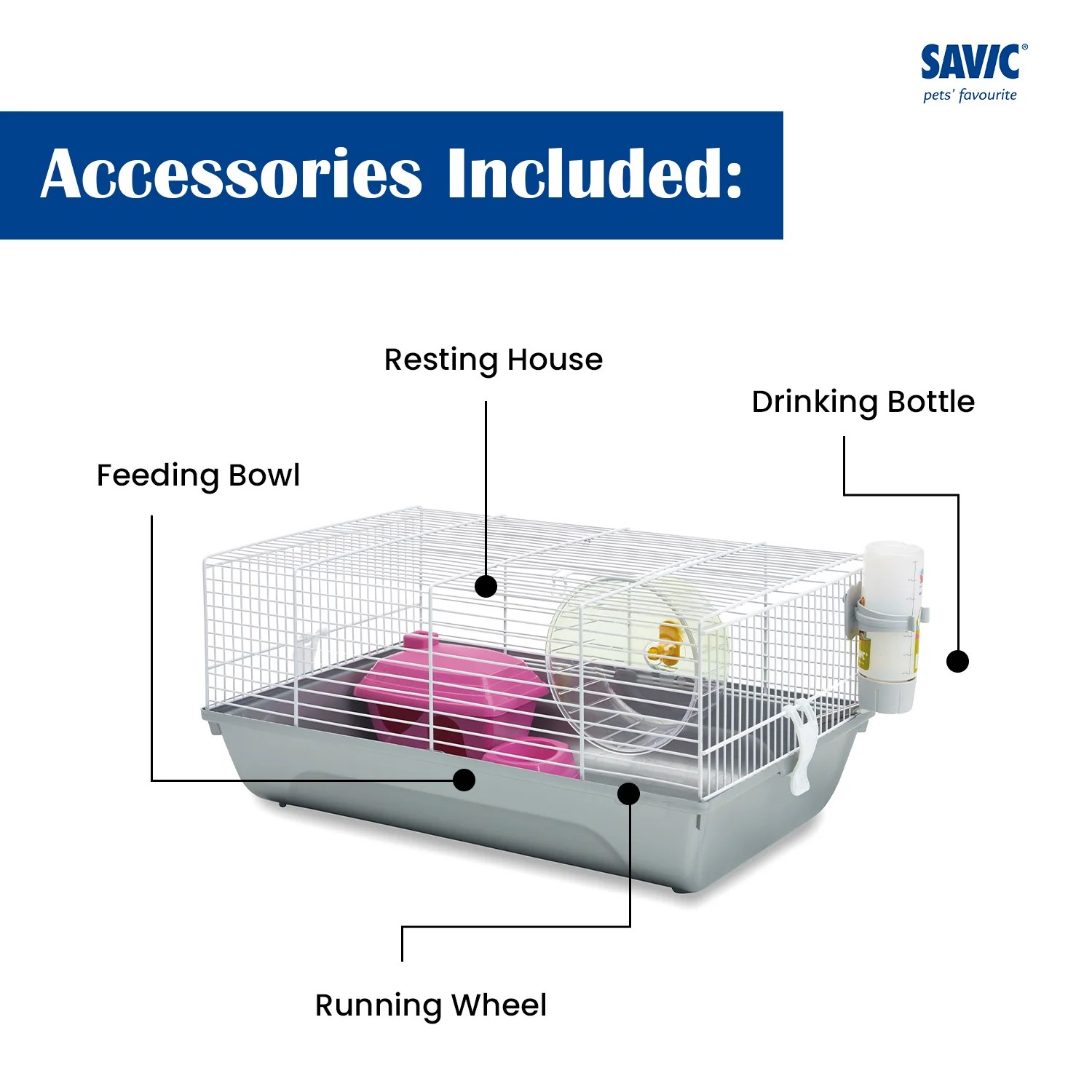Savic Martha Cage for Hamsters and Guniea Pigs - Image 3