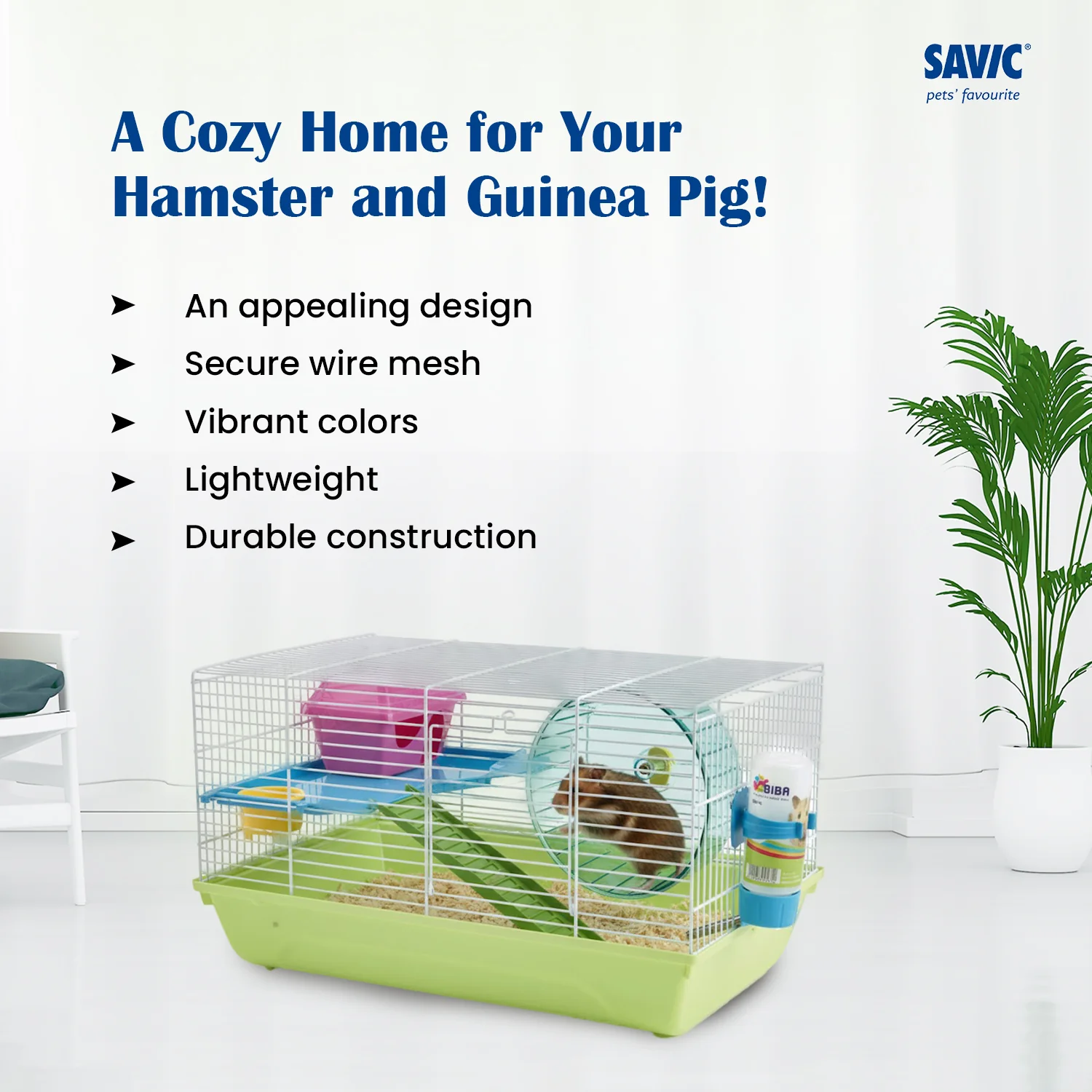 Savic Martha Double Cage for Hamsters and Guniea Pigs - Image 4