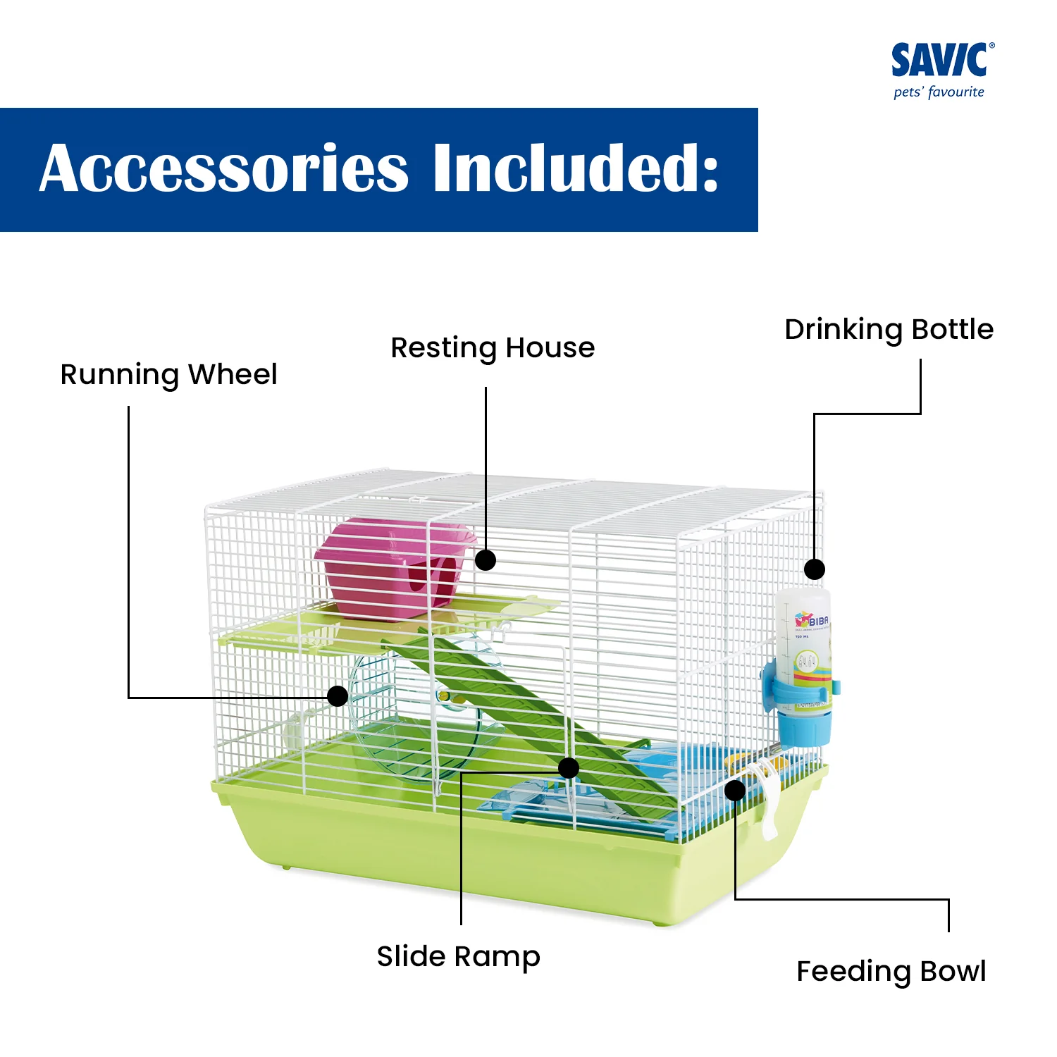 Savic Martha Triple Cage for Hamsters and Guniea Pigs - Image 3