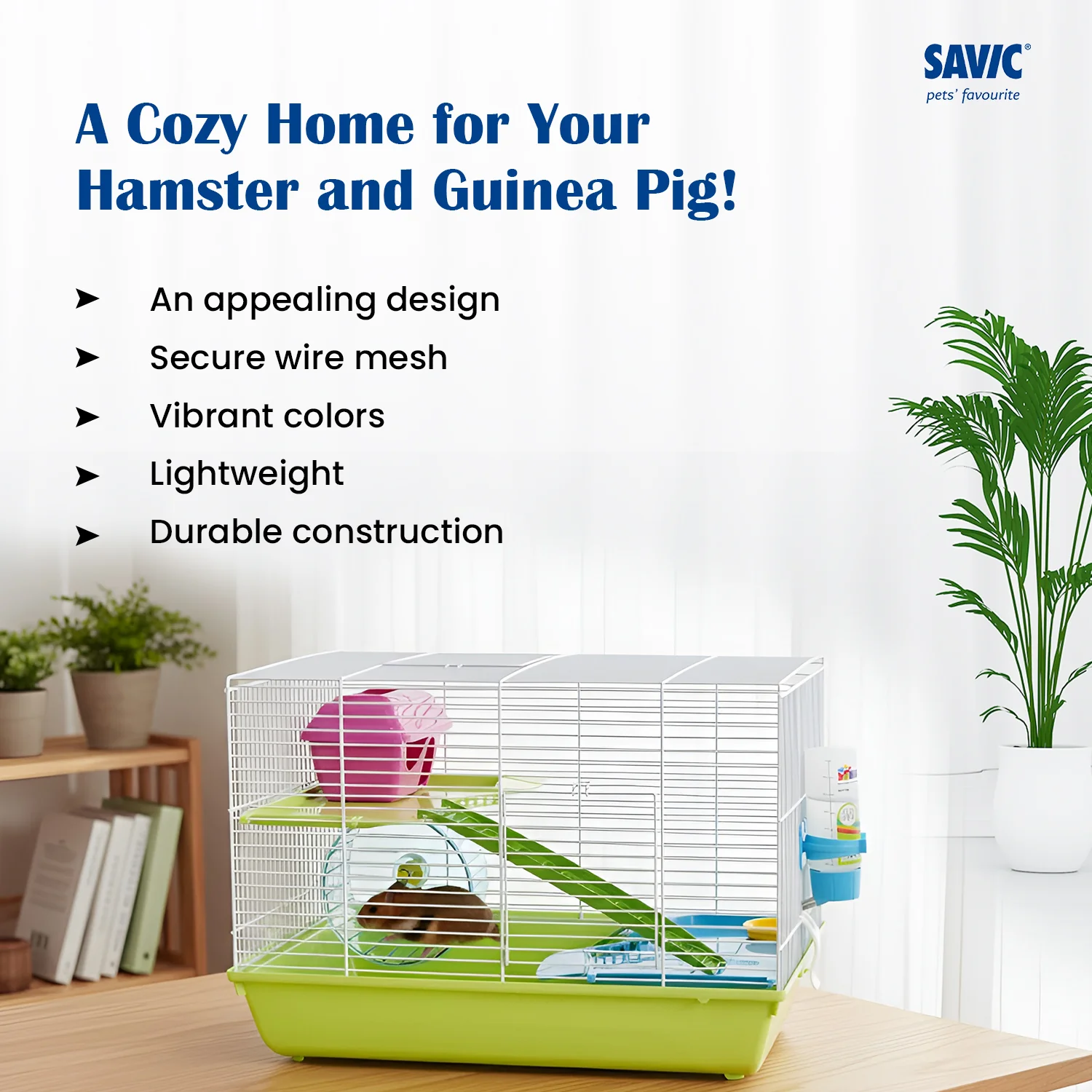 Savic Martha Triple Cage for Hamsters and Guniea Pigs - Image 4