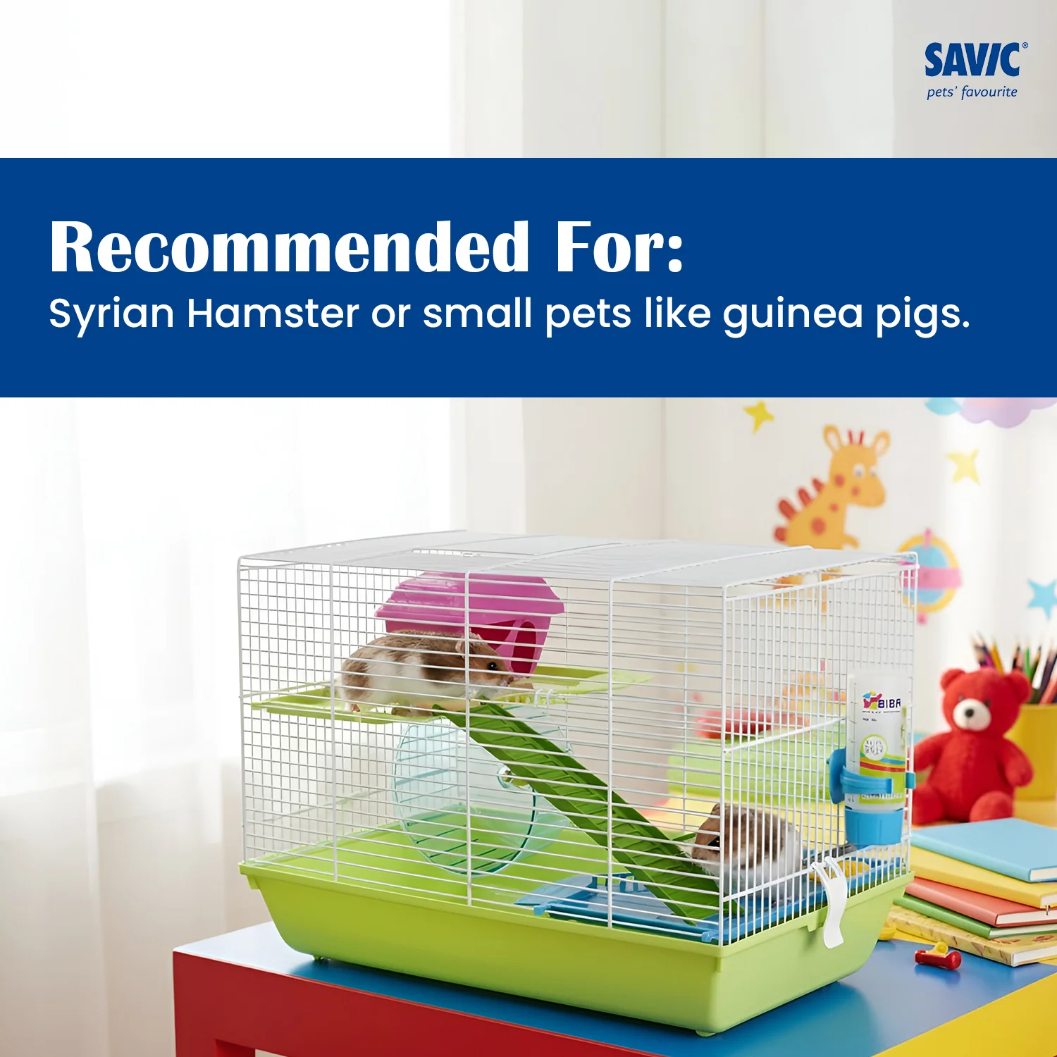 Savic Martha Triple Cage for Hamsters and Guniea Pigs - Image 5