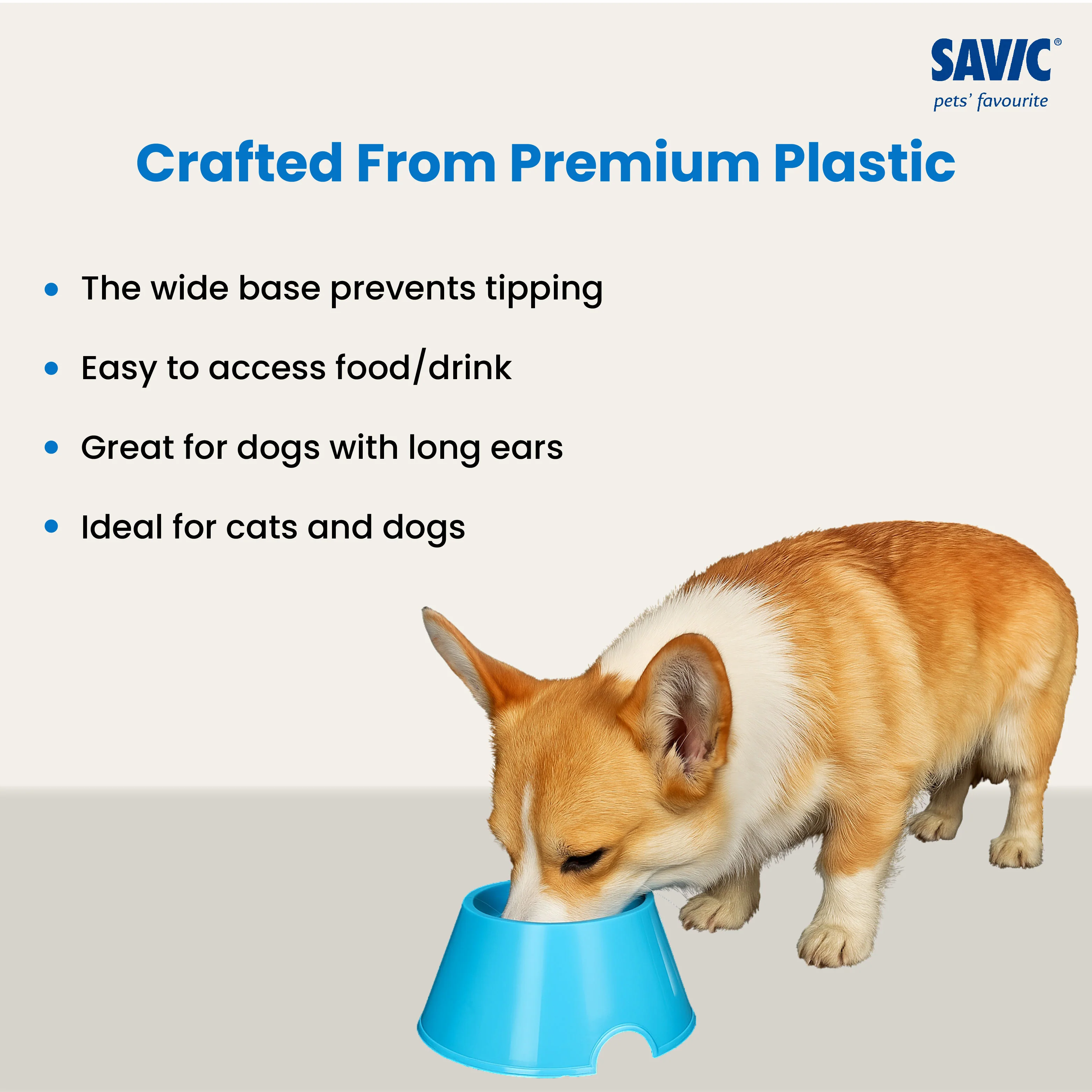 Savic Picnic Cocker Bowl for Dogs and Cats (Blue) - Image 4